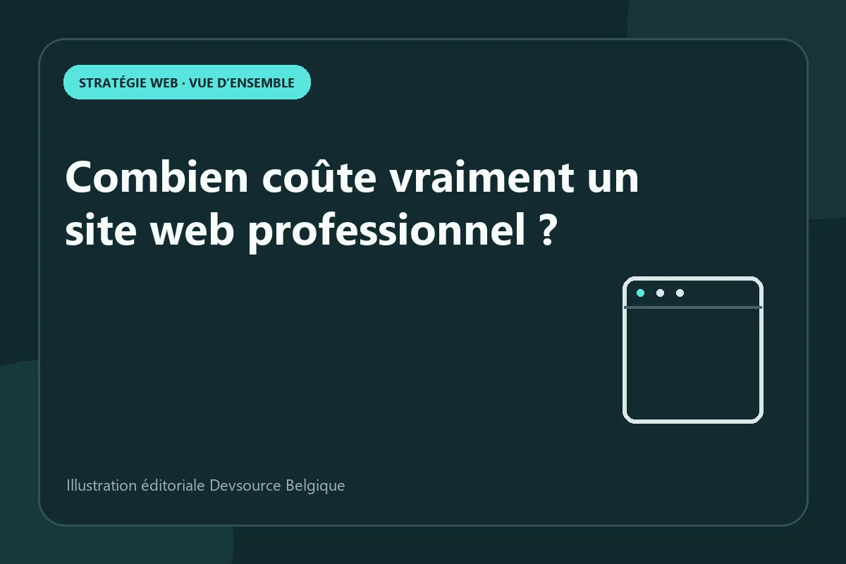 Article : combien coûte vraiment un site web professionnel