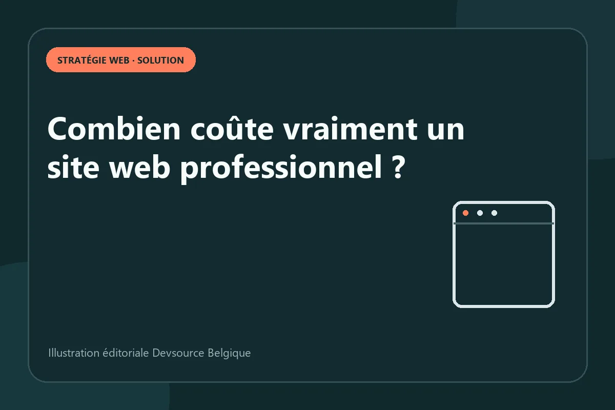 Solution : combien coûte vraiment un site web professionnel