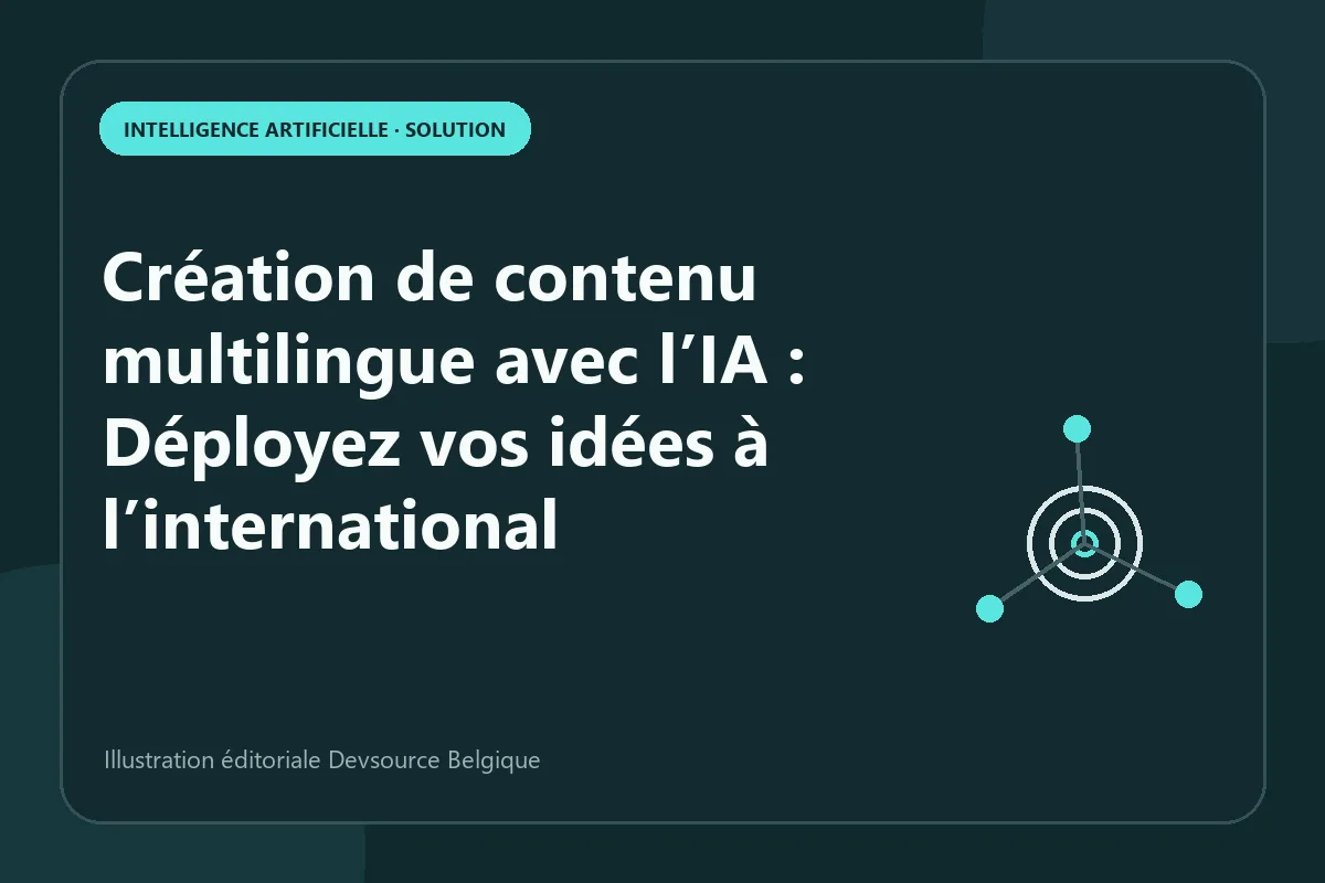 Solution : création de contenu multilingue avec l’IA : Déployez vos idées à l’internation…