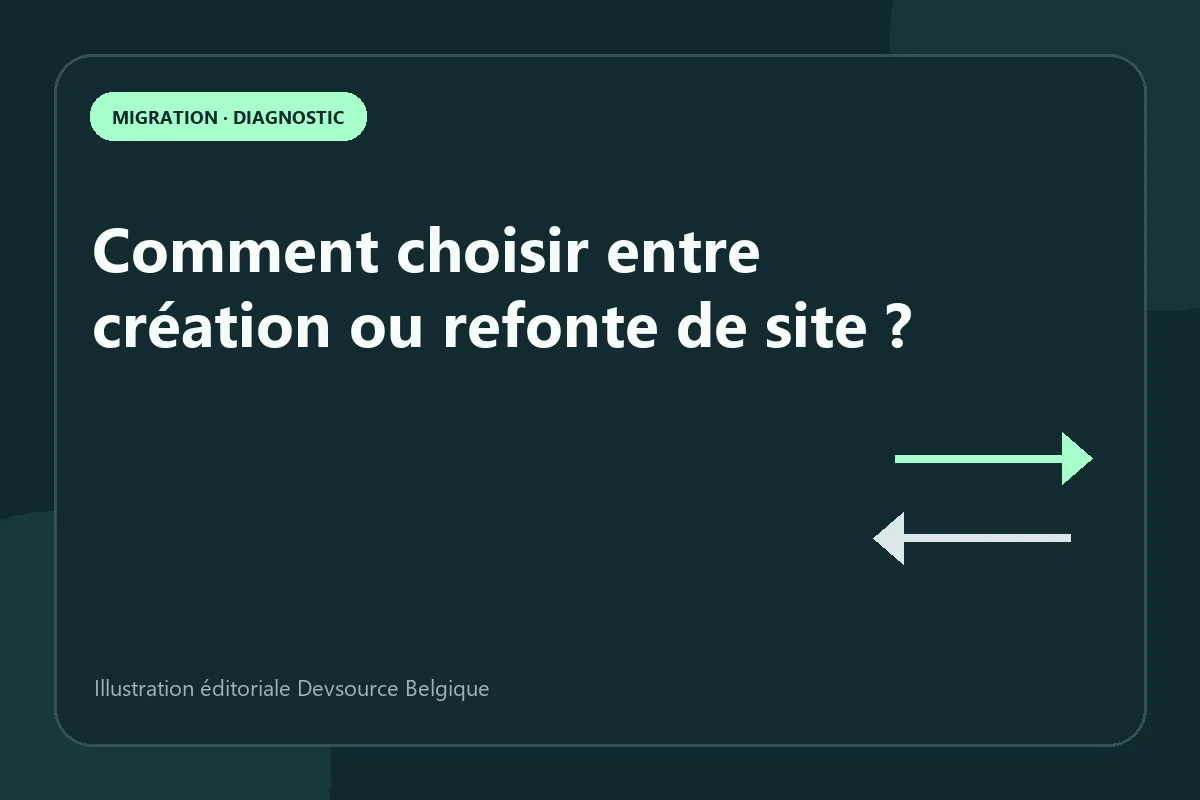 Diagnostic : comment choisir entre création ou refonte de site