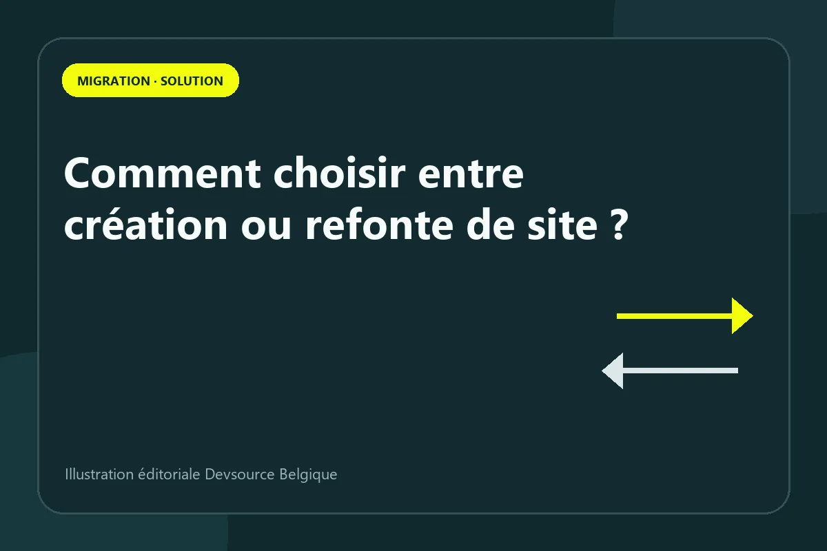 Solution : comment choisir entre création ou refonte de site