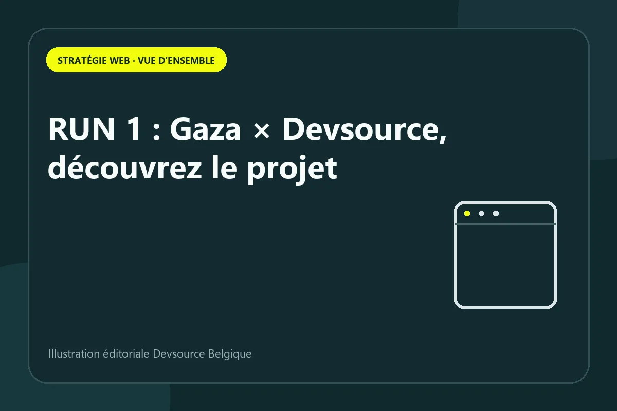 Article : rUN 1 : Gaza × Devsource, découvrez le projet