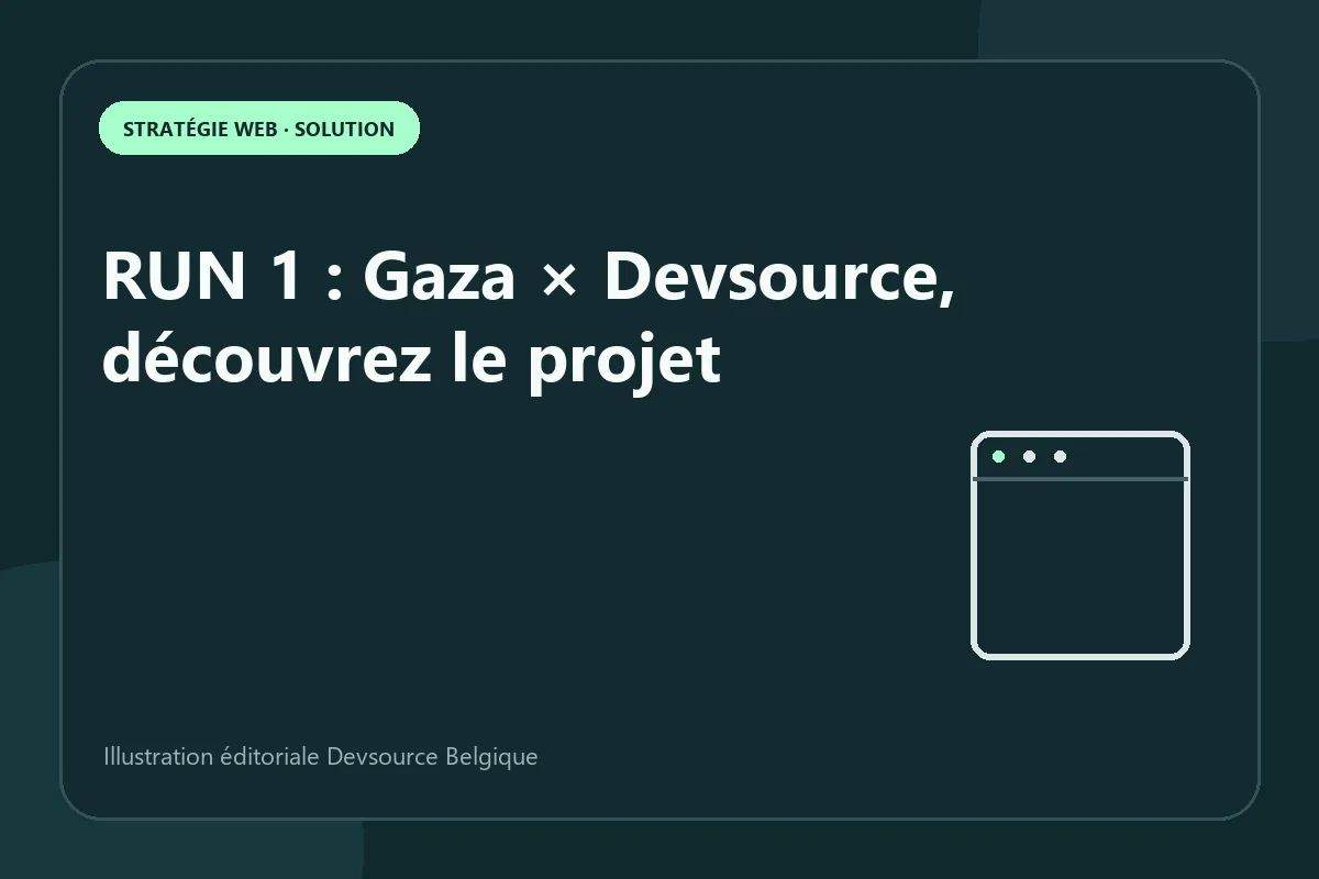 Solution : rUN 1 : Gaza × Devsource, découvrez le projet