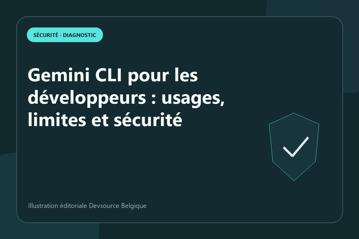 Diagnostic : gemini CLI pour les développeurs : usages, limites et sécurité