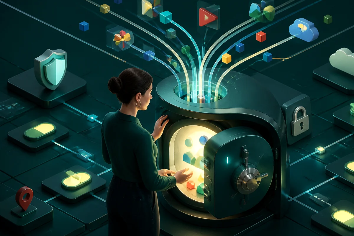 Illustration du diagnostic pour « Google et vie privée : reprendre le contrôle de ses données » : analyse des signaux techniques avant correction