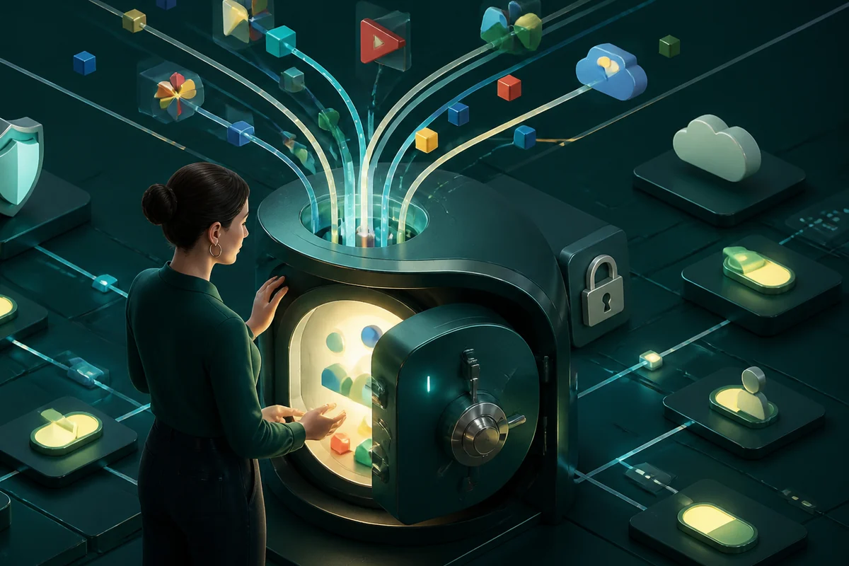 Illustration de la résolution de « Google et vie privée : reprendre le contrôle de ses données » : système remis en état et vérifié