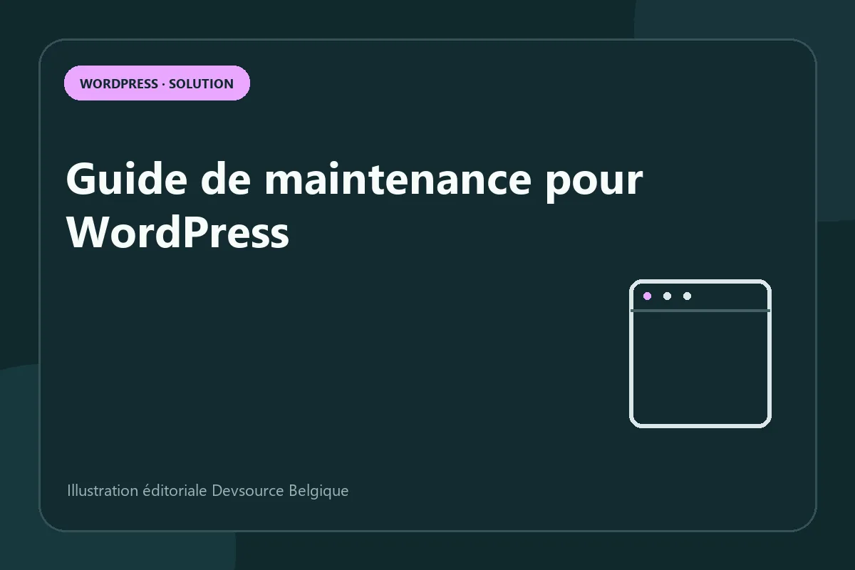 Solution : guide de maintenance pour WordPress