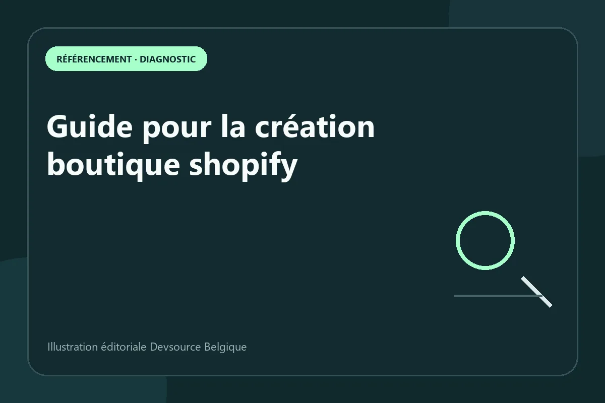 Diagnostic : guide pour la création boutique shopify