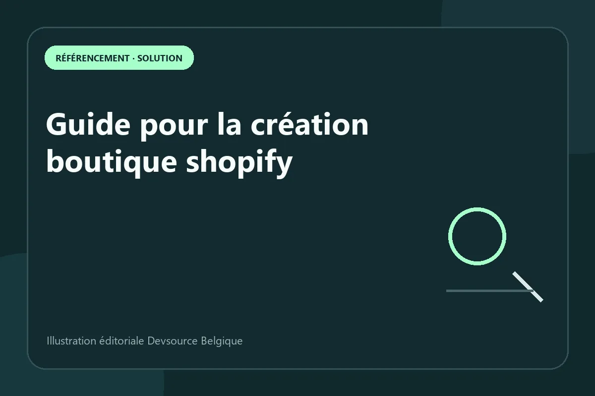 Solution : guide pour la création boutique shopify