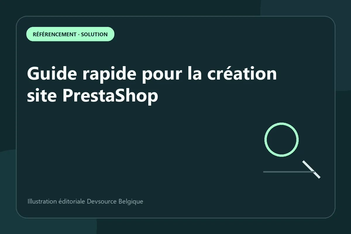 Solution : guide rapide pour la création site PrestaShop