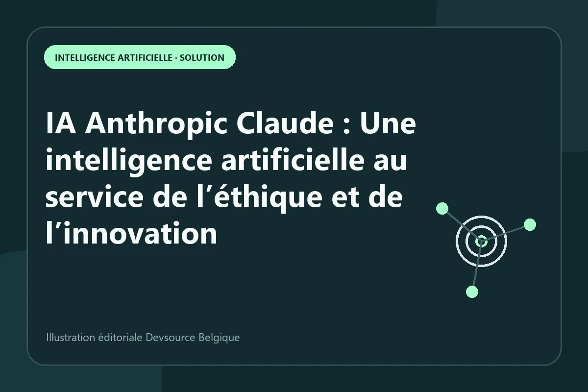 Solution : iA Anthropic Claude : Une intelligence artificielle au service de l’éthique et…