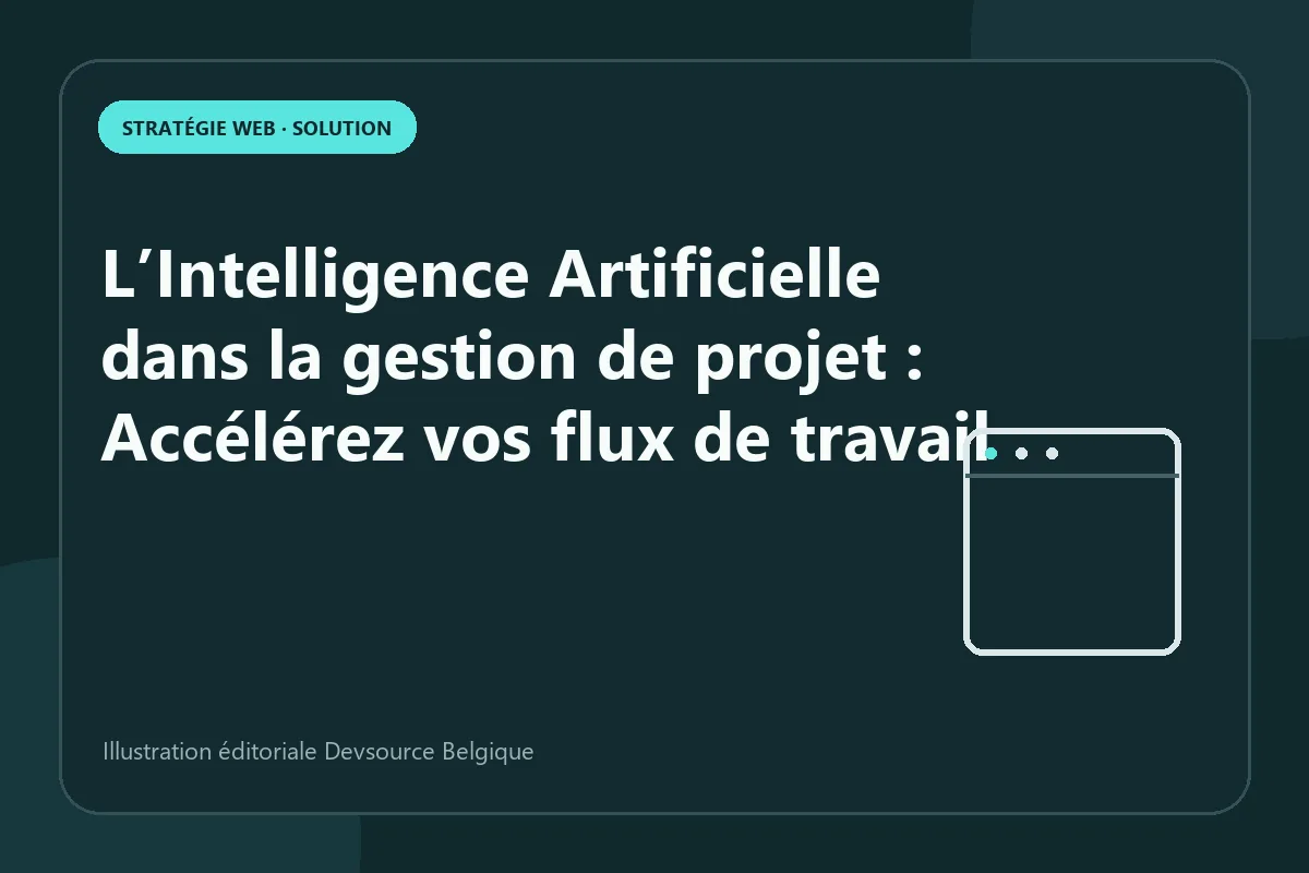 Solution : l’Intelligence Artificielle dans la gestion de projet : Accélérez vos flux de…
