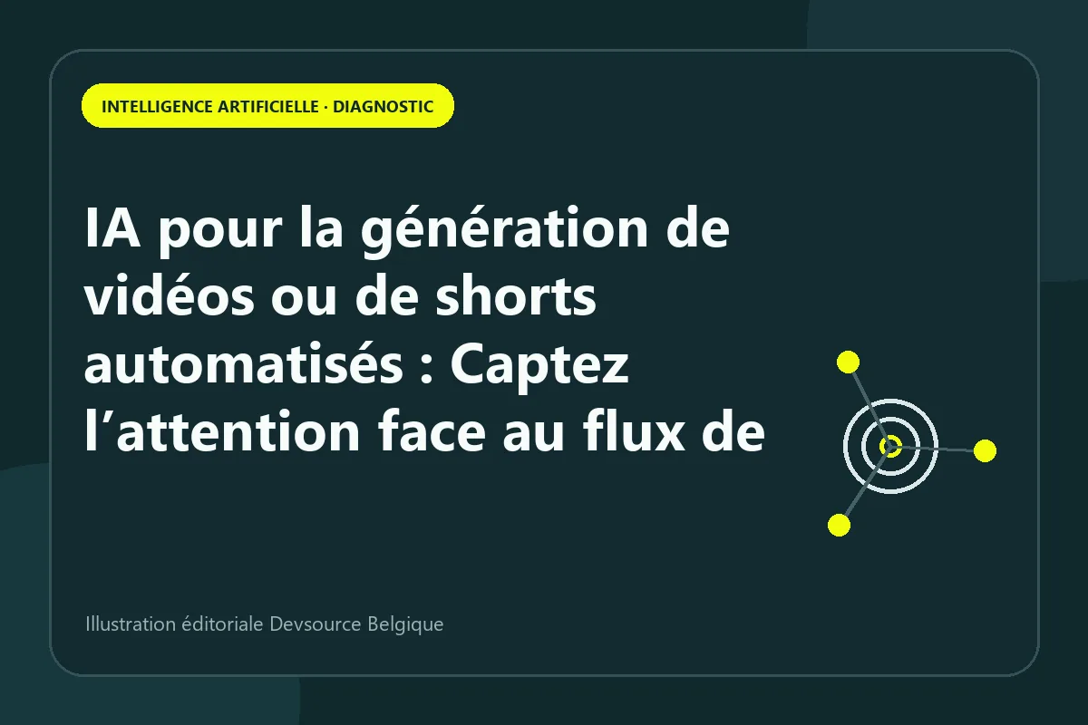Diagnostic : iA pour la génération de vidéos ou de shorts automatisés : Captez l’attentio…
