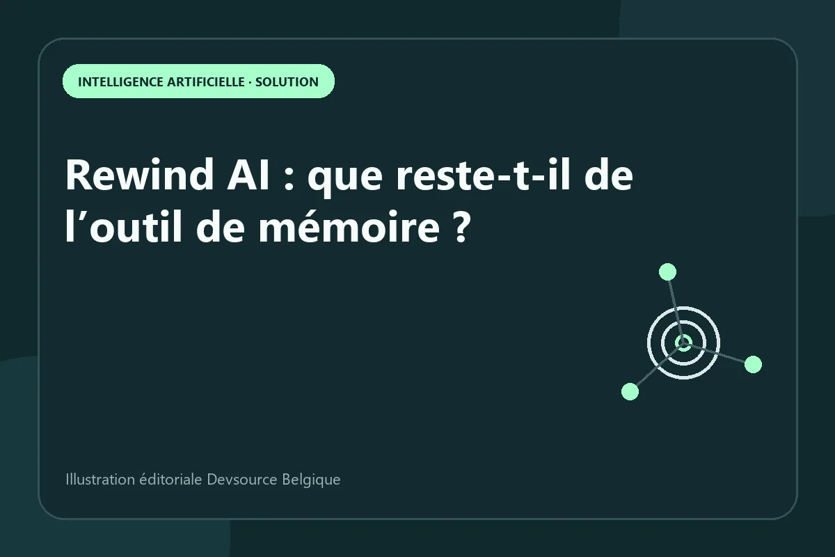 Solution : rewind AI : que reste-t-il de l’outil de mémoire
