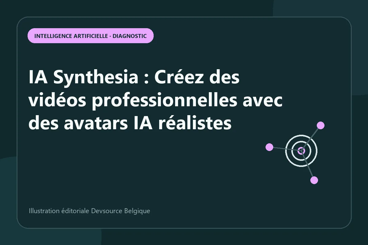 Diagnostic : iA Synthesia : Créez des vidéos professionnelles avec des avatars IA réalist…