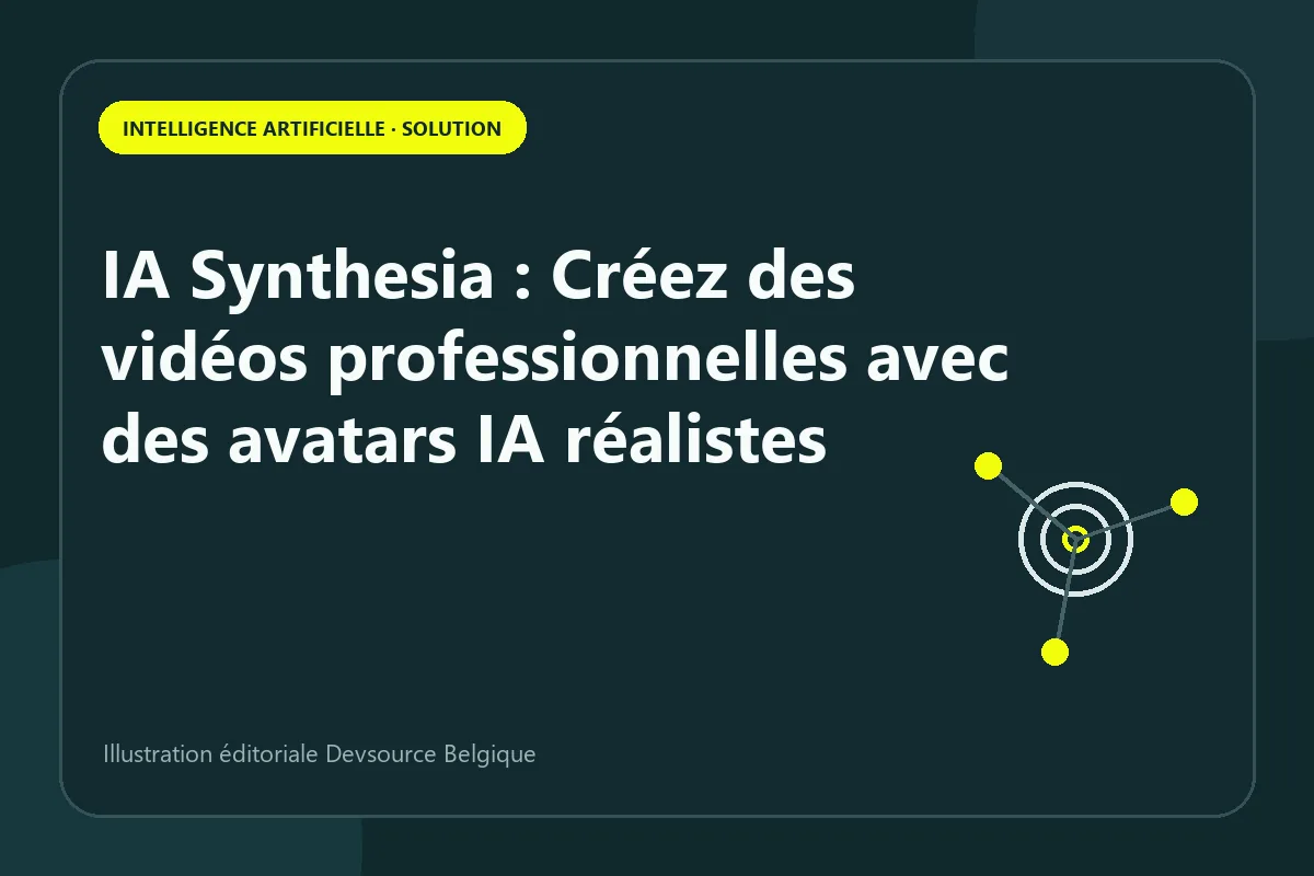 Solution : iA Synthesia : Créez des vidéos professionnelles avec des avatars IA réalistes