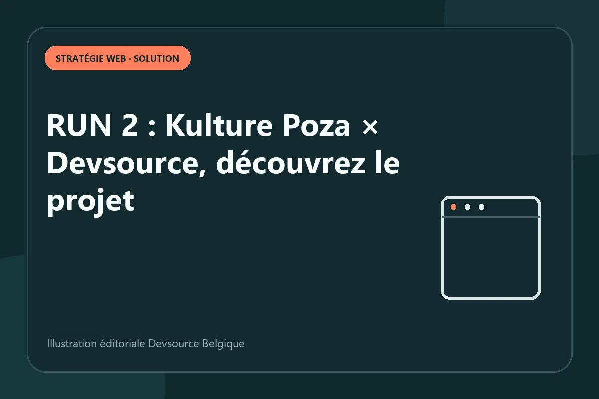 Solution : rUN 2 : Kulture Poza × Devsource, découvrez le projet