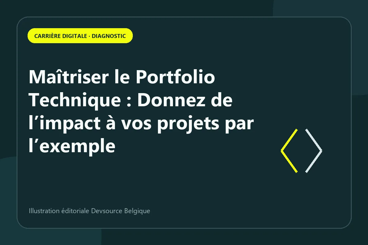 Diagnostic : maîtriser le Portfolio Technique : Donnez de l’impact à vos projets par l’ex…