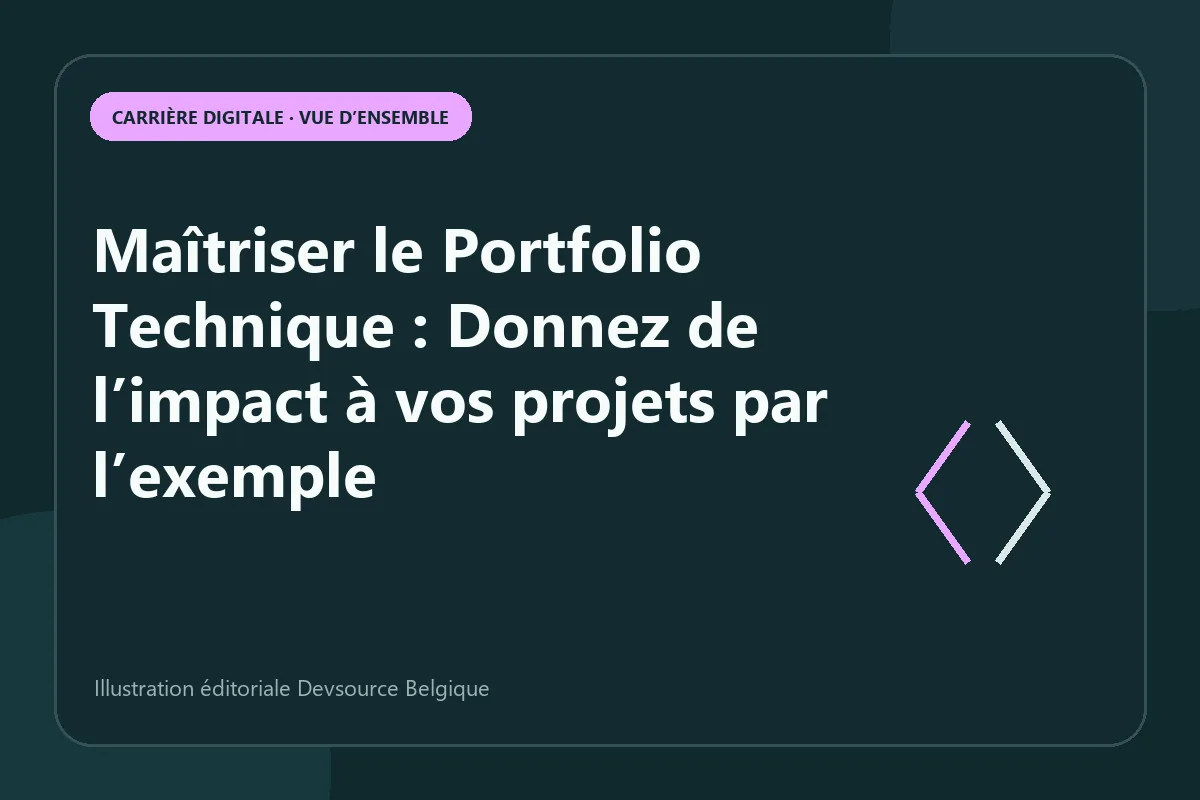 Article : maîtriser le Portfolio Technique : Donnez de l’impact à vos projets par l’exemp…