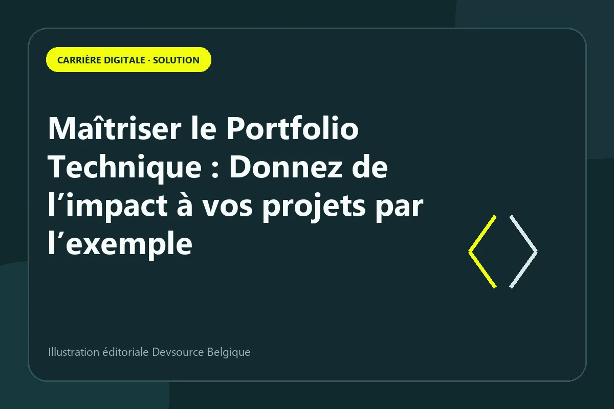 Solution : maîtriser le Portfolio Technique : Donnez de l’impact à vos projets par l’exem…