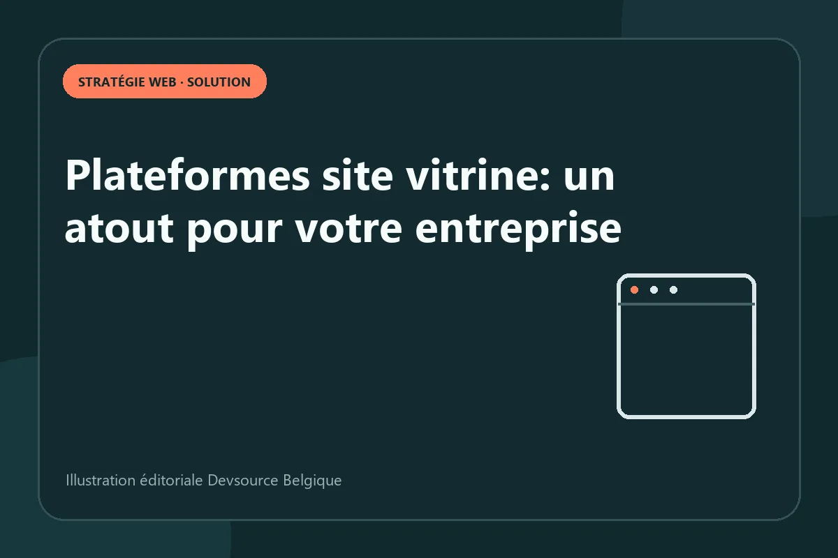 Solution : plateformes site vitrine: un atout pour votre entreprise