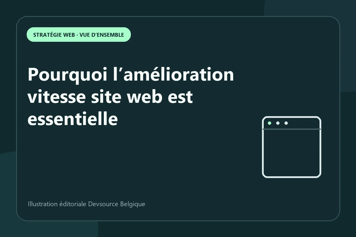 Article : pourquoi l’amélioration vitesse site web est essentielle