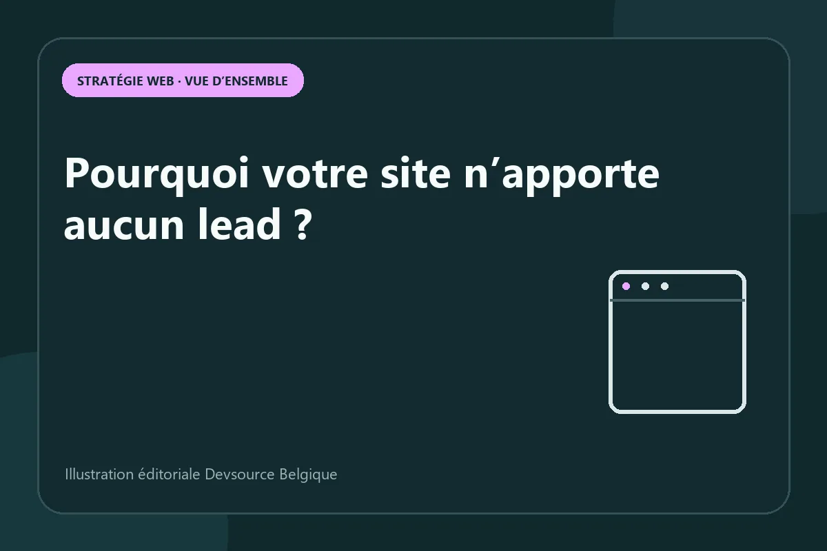 Article : pourquoi votre site n’apporte aucun lead