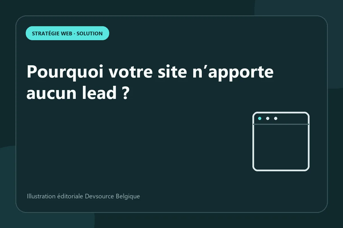 Solution : pourquoi votre site n’apporte aucun lead