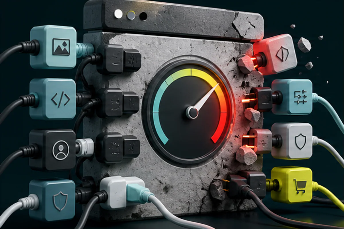 Illustration éditoriale de l’article « Identifier les plugins qui ralentissent WordPress »