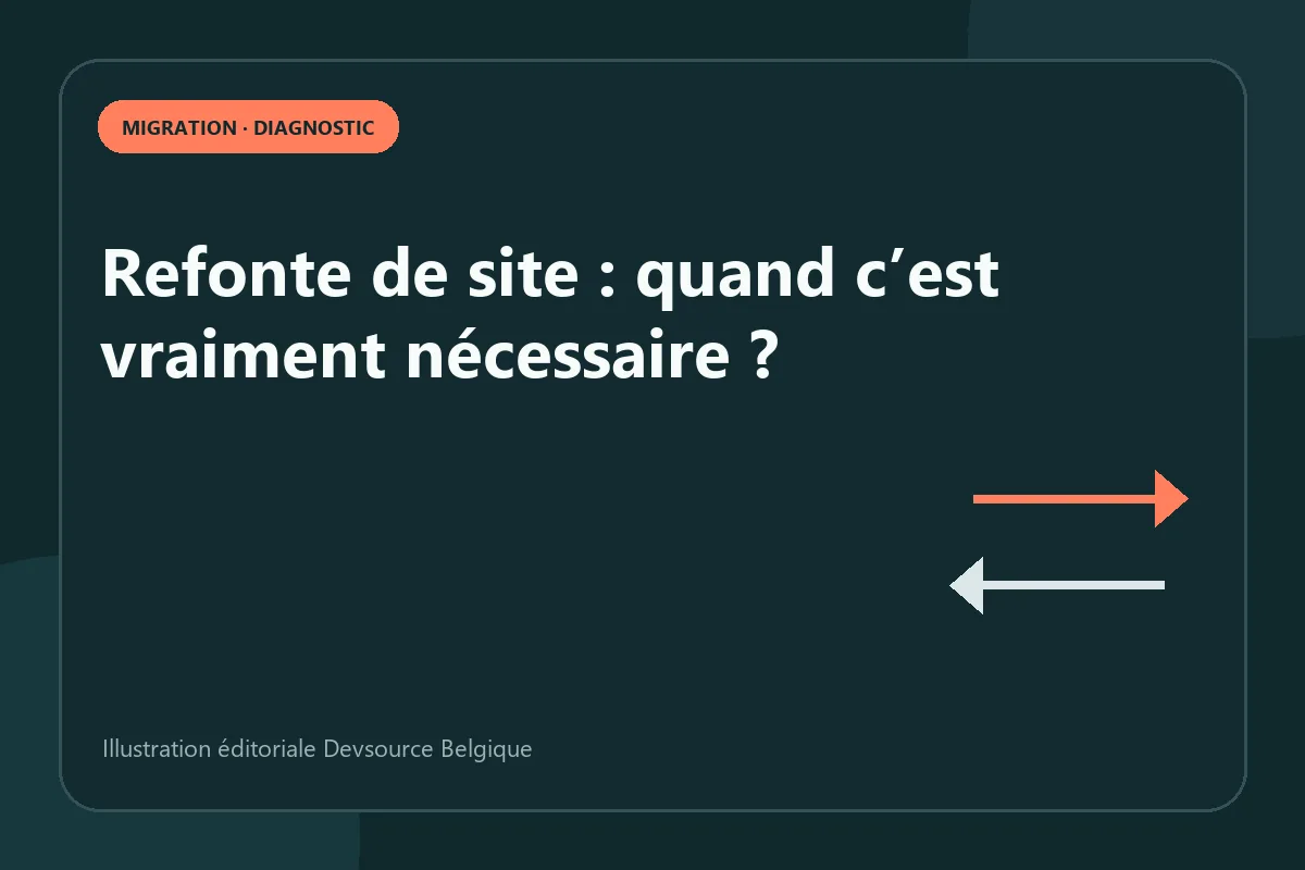 Diagnostic : refonte de site : quand c’est vraiment nécessaire
