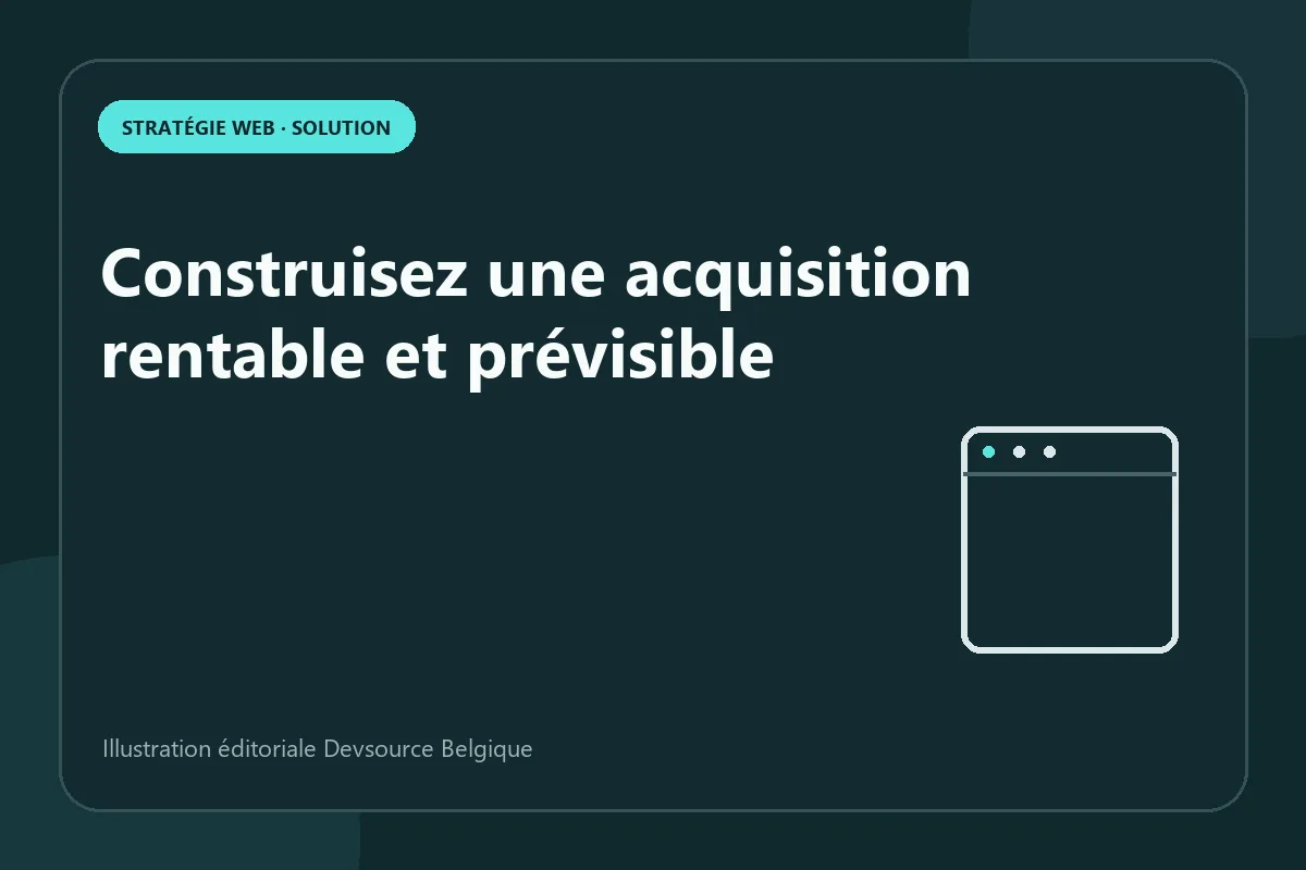 Solution : construisez une acquisition rentable et prévisible