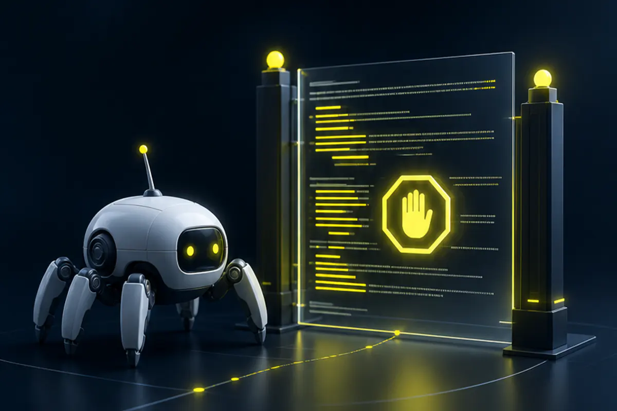 Illustration éditoriale de l’article « Fichier robots.txt bloqué : comment vérifier si Google peut explorer votre site ? »