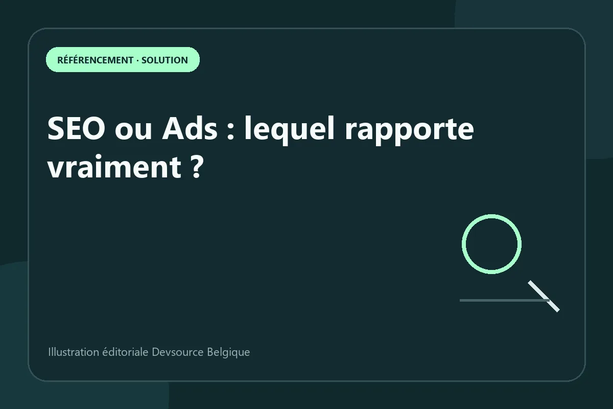 Solution : sEO ou Ads : lequel rapporte vraiment