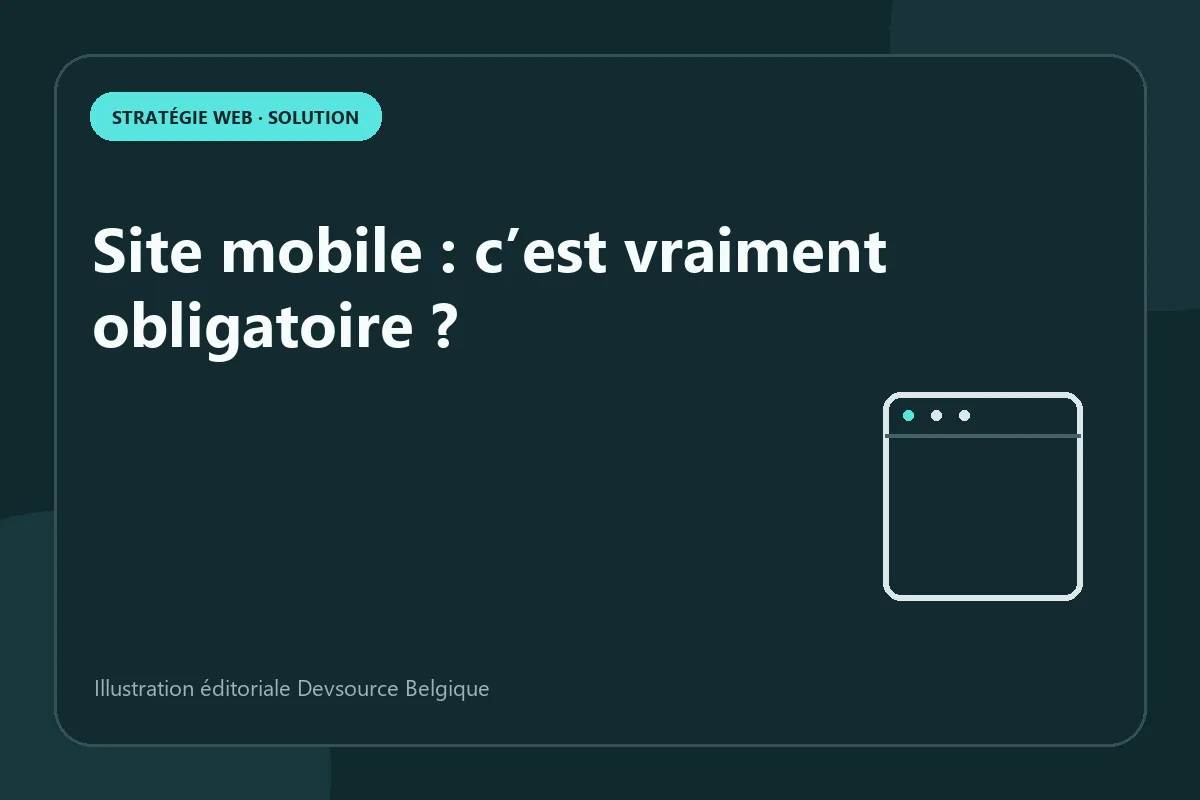 Solution : site mobile : c’est vraiment obligatoire