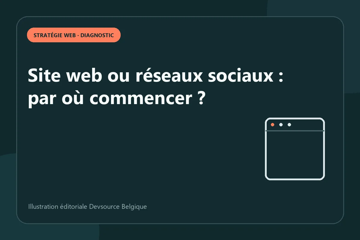 Diagnostic : site web ou réseaux sociaux : par où commencer