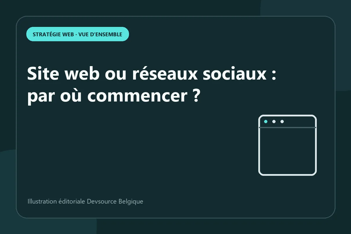 Article : site web ou réseaux sociaux : par où commencer