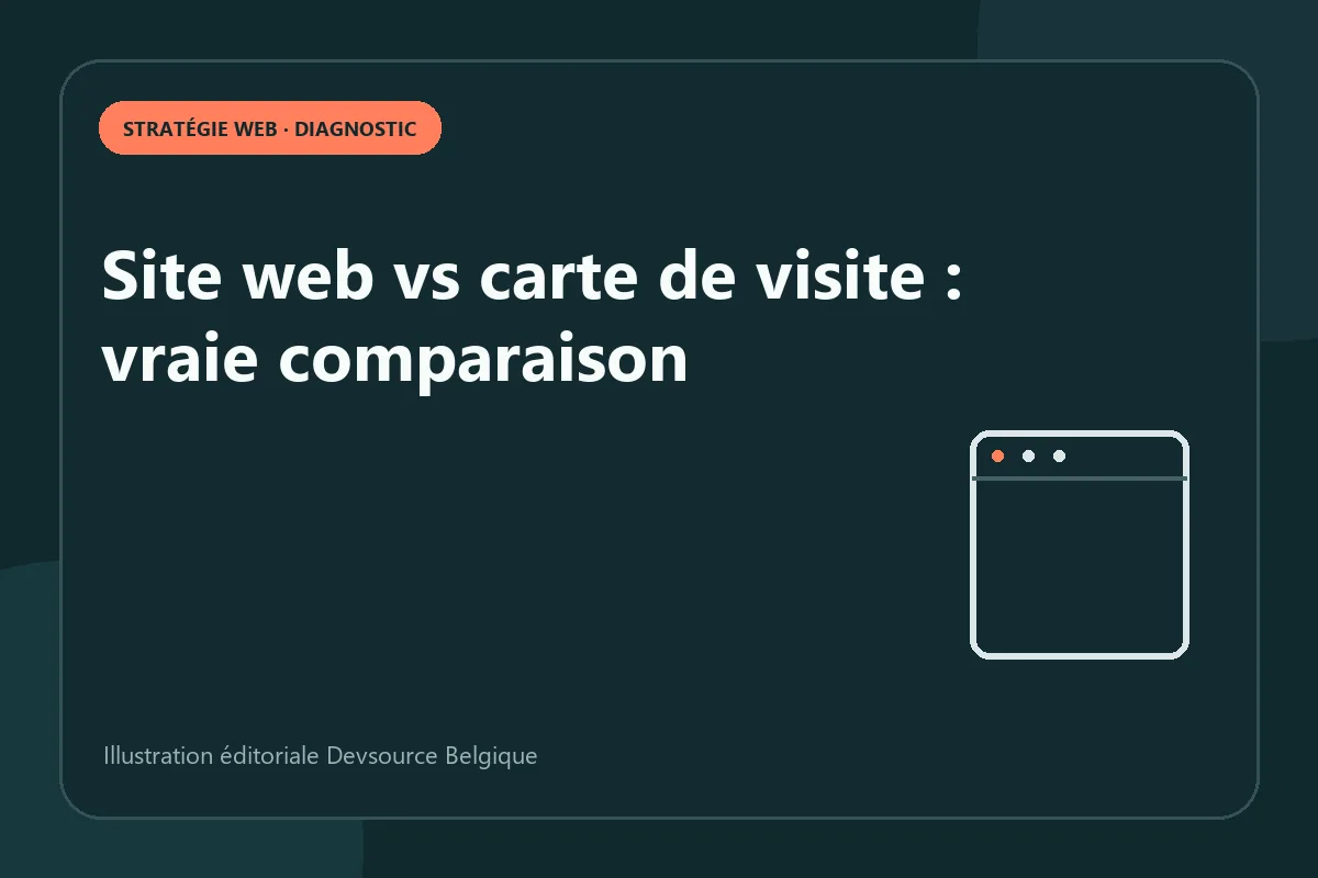 Diagnostic : site web vs carte de visite : vraie comparaison