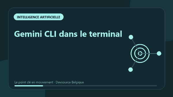 Animation : gemini CLI dans le terminal
