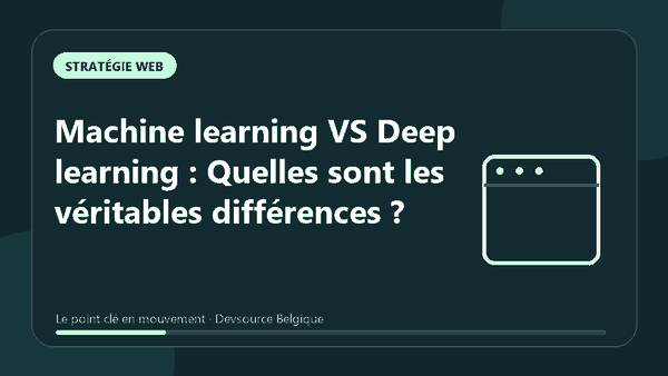 Animation : machine learning VS Deep learning : Quelles sont les véritables différences