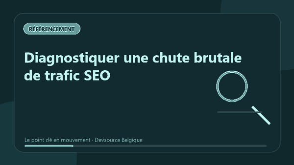 Animation : diagnostiquer une chute brutale de trafic SEO