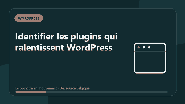 Animation : identifier les plugins qui ralentissent WordPress