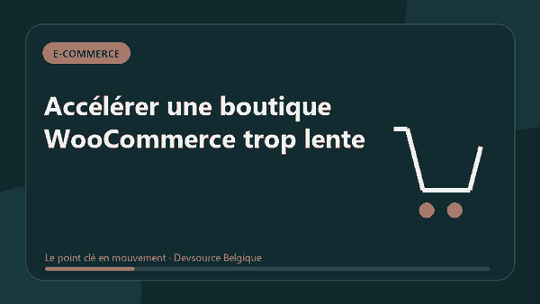 Animation : accélérer une boutique WooCommerce trop lente