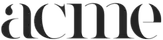 Logo Acmé - version monochrome, référence client Devsource
