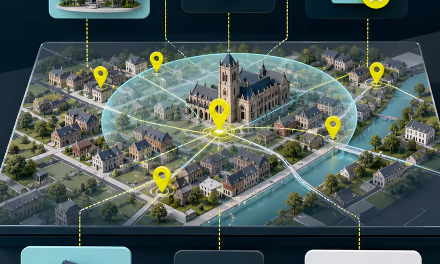 Illustration du contexte local et des signaux de confiance SEO à Ath