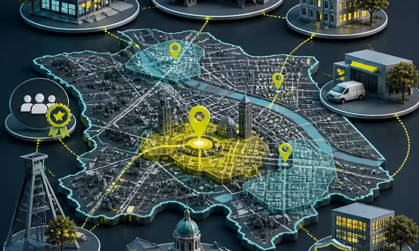 Illustration du contexte local et des signaux de confiance SEO à Charleroi