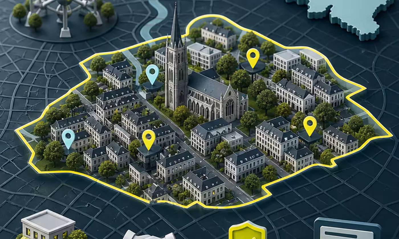 Illustration du contexte local et des signaux de confiance SEO à Ixelles