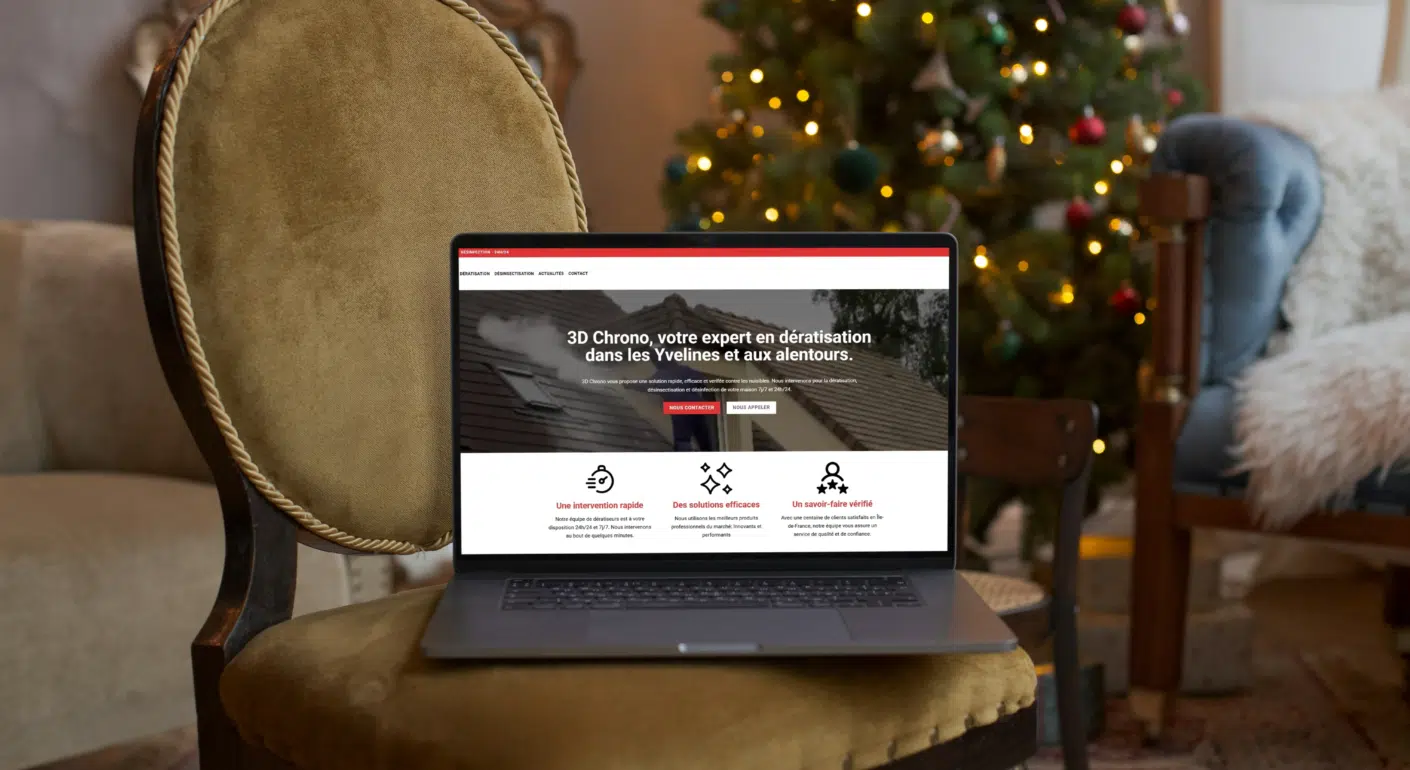 Réalisation SEO de Devsource présentée sur un ordinateur portable