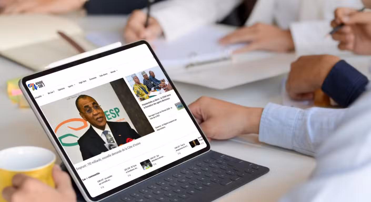 Aperçu du projet Afrique sur 7, exemple de média & hébergement par Devsource