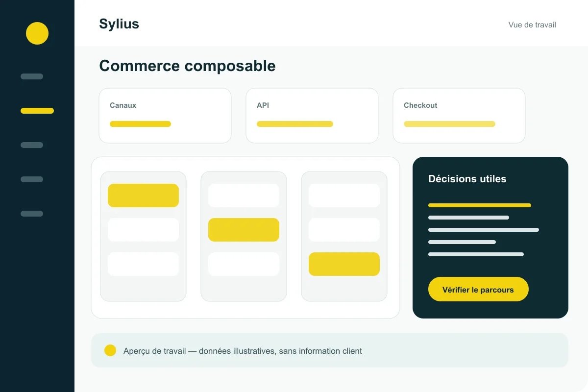 Interface illustrative de la solution Sylius